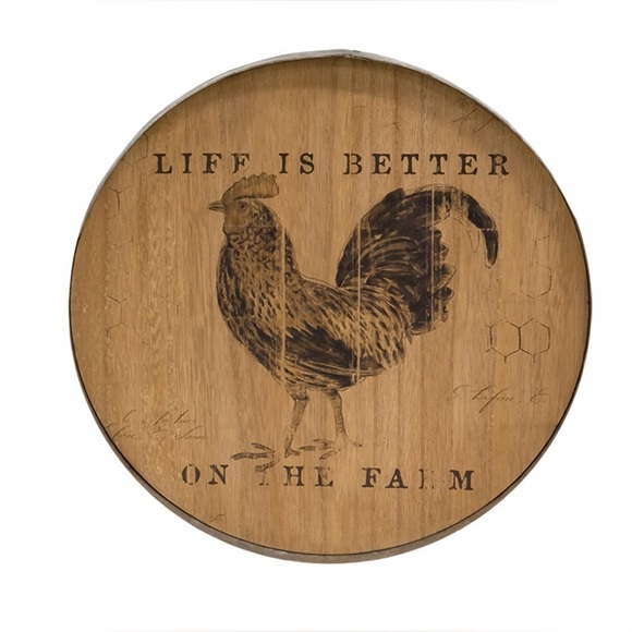 Life Is Better On the Farm Chicken Wood Decor - Picture 15 of 17